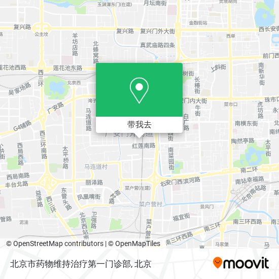 北京市药物维持治疗第一门诊部地图