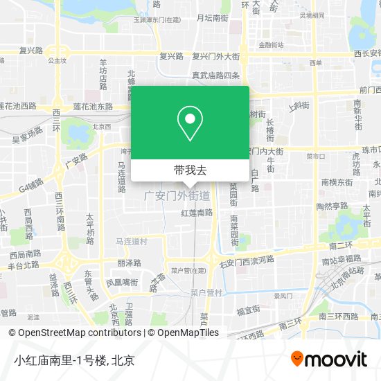 小红庙南里-1号楼地图