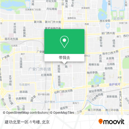 建功北里一区-1号楼地图