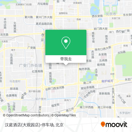 汉庭酒店(大观园店)-停车场地图