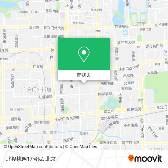 北樱桃园17号院地图
