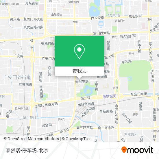 泰然居-停车场地图