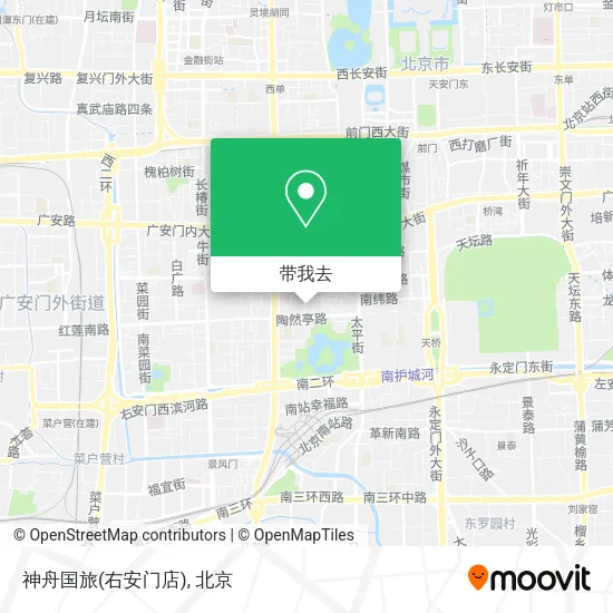 神舟国旅(右安门店)地图