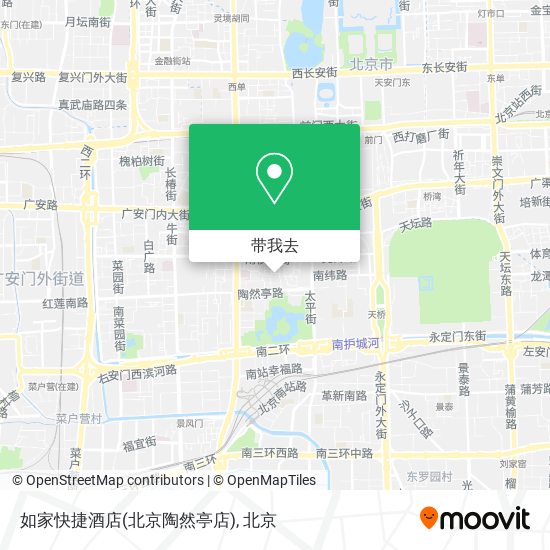 如家快捷酒店(北京陶然亭店)地图