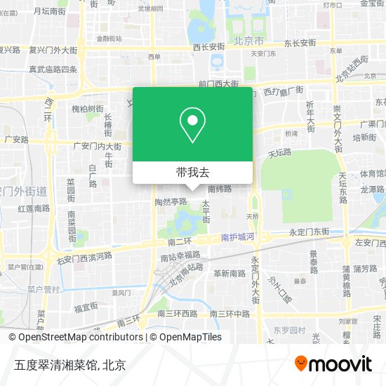 五度翠清湘菜馆地图