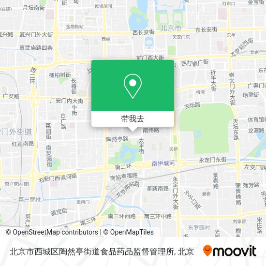 北京市西城区陶然亭街道食品药品监督管理所地图