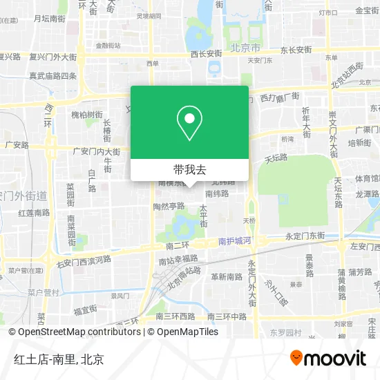 红土店-南里地图