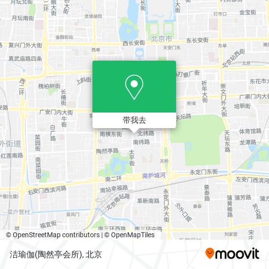 洁瑜伽(陶然亭会所)地图