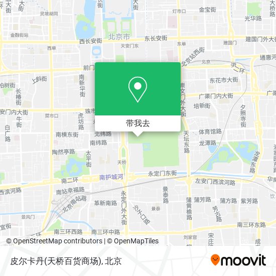 皮尔卡丹(天桥百货商场)地图