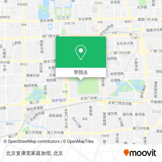北京复康里家庭旅馆地图