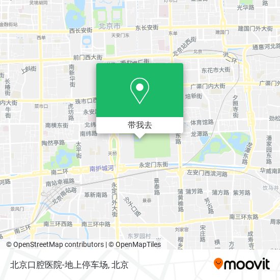 北京口腔医院-地上停车场地图