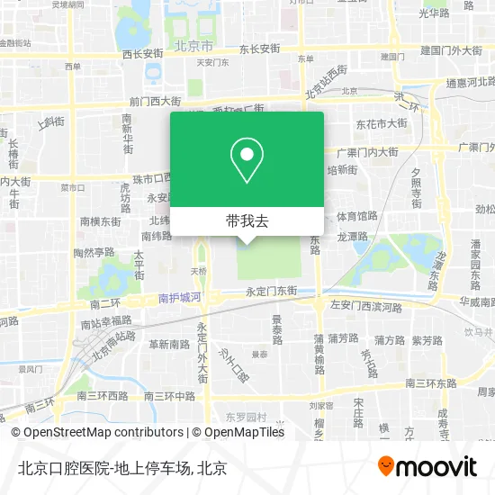 北京口腔医院-地上停车场地图
