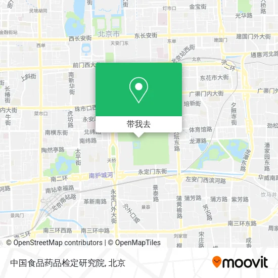 中国食品药品检定研究院地图