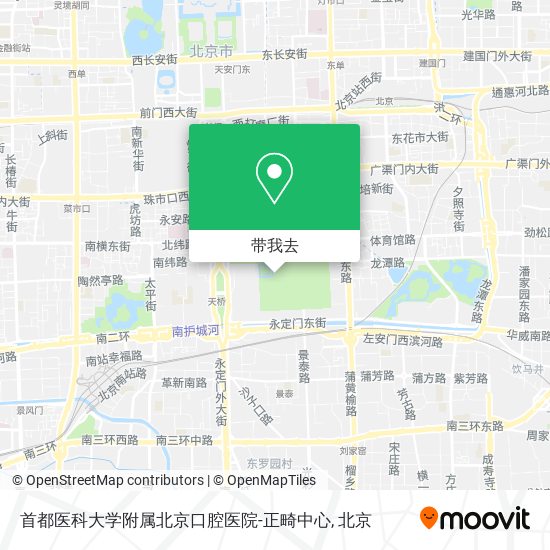 首都医科大学附属北京口腔医院-正畸中心地图