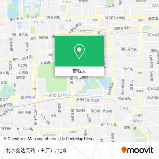 北京鑫达宾馆（主店）地图