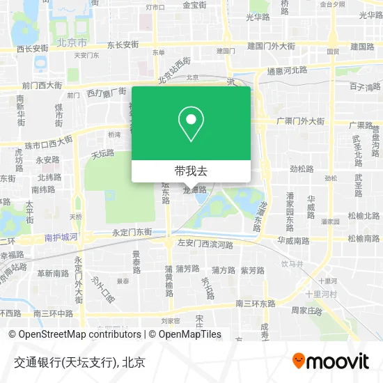 交通银行(天坛支行)地图