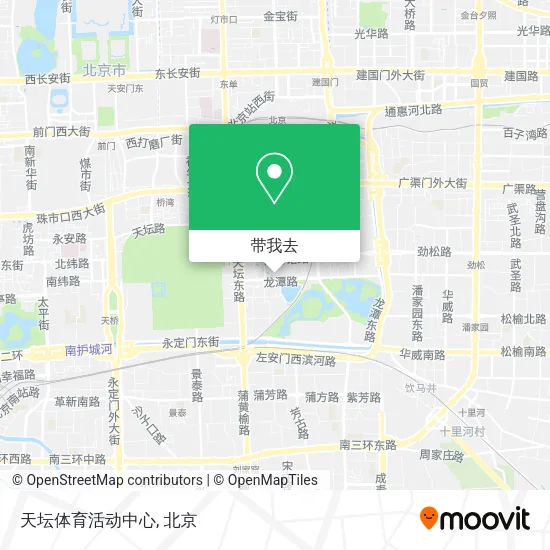 天坛体育活动中心地图