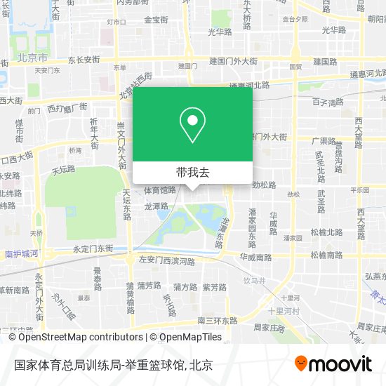 国家体育总局训练局-举重篮球馆地图