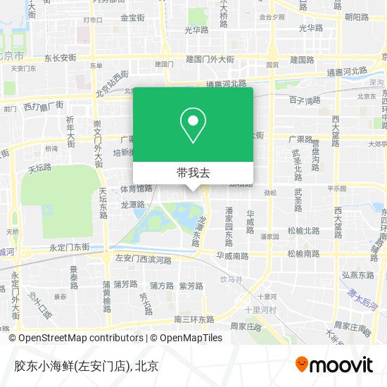 胶东小海鲜(左安门店)地图