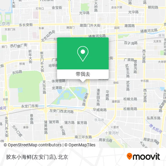 胶东小海鲜(左安门店)地图