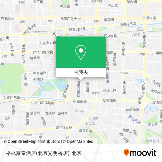 格林豪泰酒店(北京光明桥店)地图
