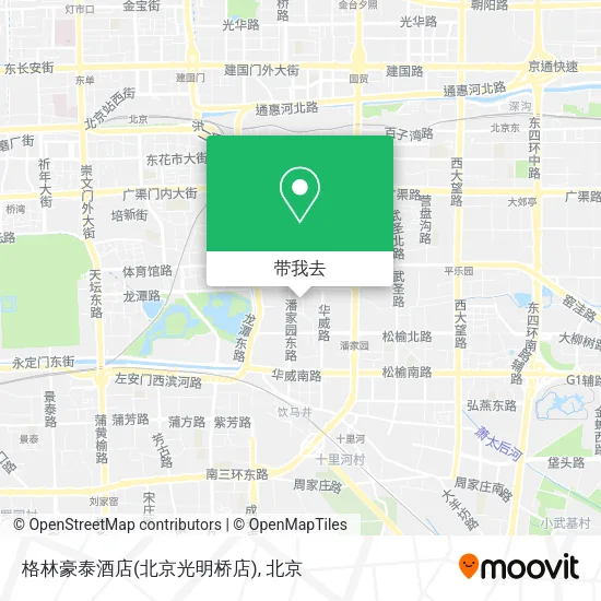 格林豪泰酒店(北京光明桥店)地图