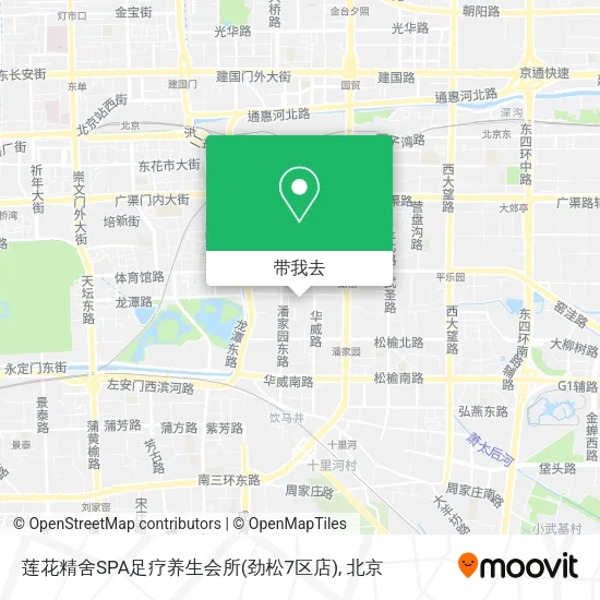 莲花精舍SPA足疗养生会所(劲松7区店)地图