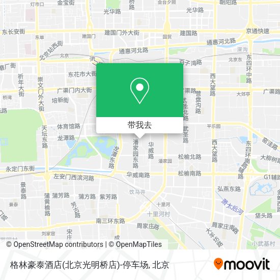 格林豪泰酒店(北京光明桥店)-停车场地图