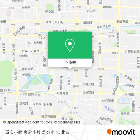 重庆小面 家常小炒 盖饭小吃地图