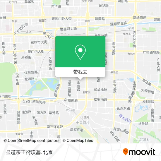 显谨亲王衍璜墓地图
