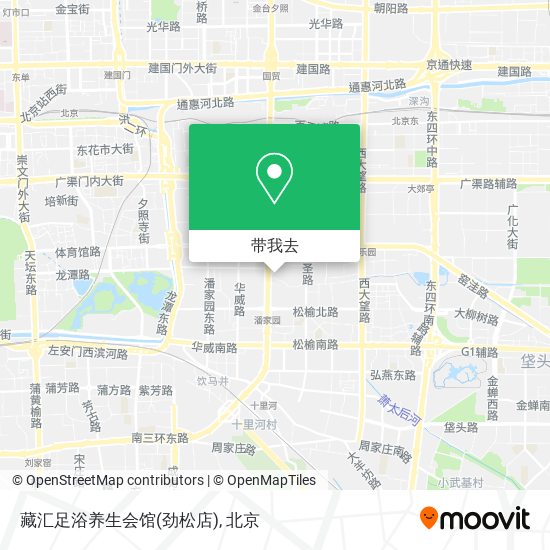 藏汇足浴养生会馆(劲松店)地图