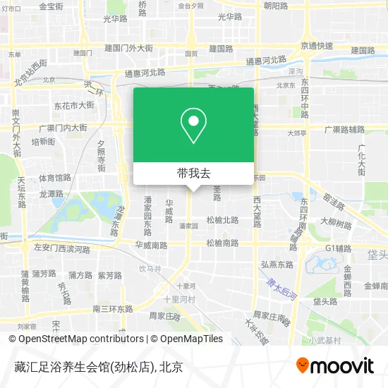 藏汇足浴养生会馆(劲松店)地图