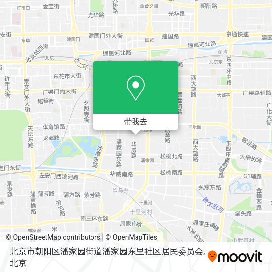 北京市朝阳区潘家园街道潘家园东里社区居民委员会地图