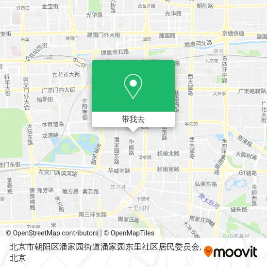 北京市朝阳区潘家园街道潘家园东里社区居民委员会地图