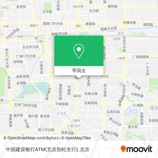 中国建设银行ATM(北京劲松支行)地图