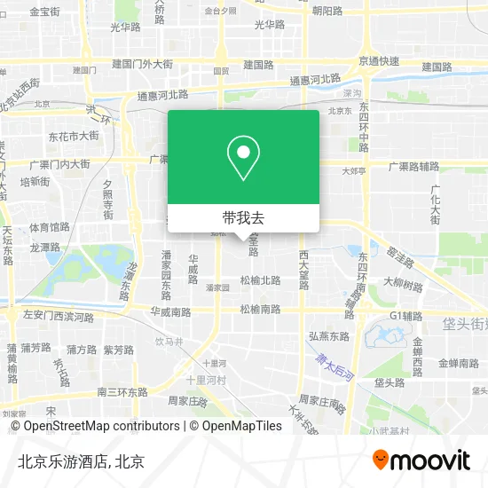 北京乐游酒店地图