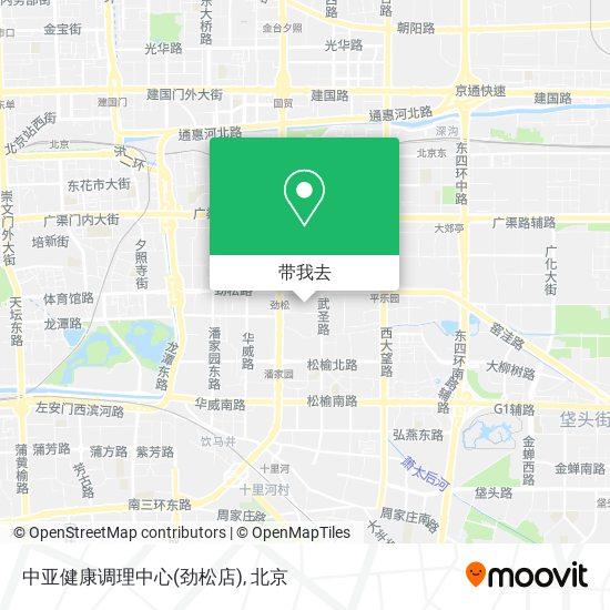 中亚健康调理中心(劲松店)地图