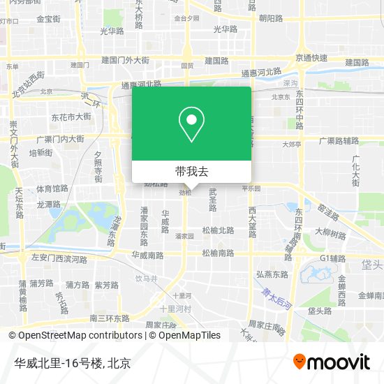 华威北里-16号楼地图