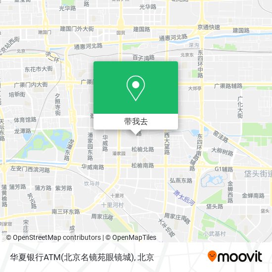 华夏银行ATM(北京名镜苑眼镜城)地图