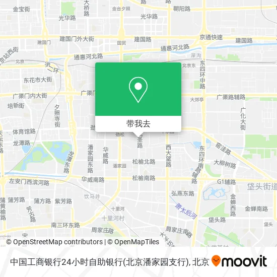 中国工商银行24小时自助银行(北京潘家园支行)地图