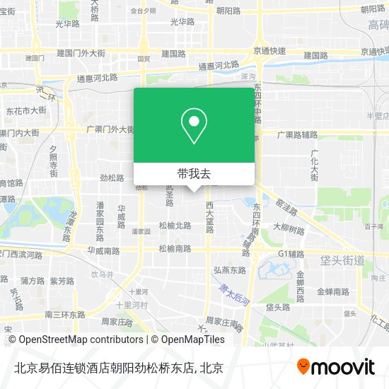 北京易佰连锁酒店朝阳劲松桥东店地图