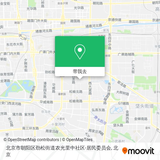 北京市朝阳区劲松街道农光里中社区-居民委员会地图