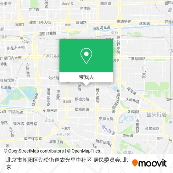 北京市朝阳区劲松街道农光里中社区-居民委员会地图