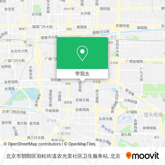 北京市朝阳区劲松街道农光里社区卫生服务站地图