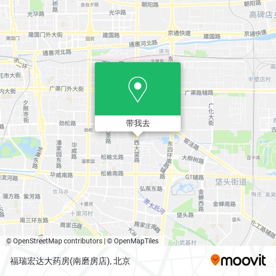福瑞宏达大药房(南磨房店)地图