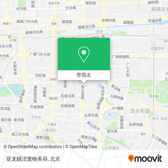 亚龙靓洁宠物美容地图