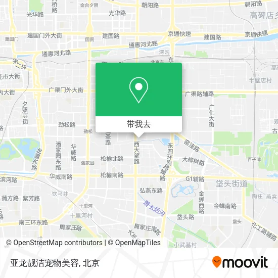 亚龙靓洁宠物美容地图