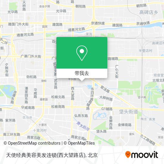 天使经典美容美发连锁(西大望路店)地图