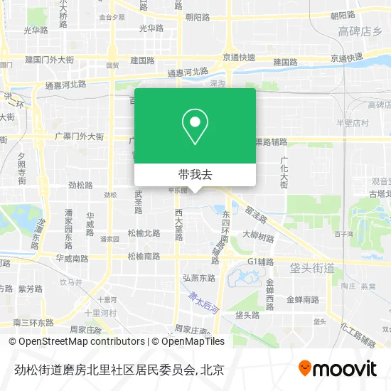 劲松街道磨房北里社区居民委员会地图