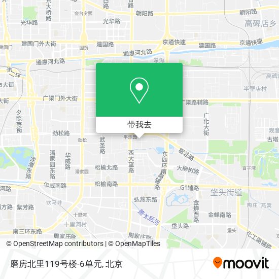 磨房北里119号楼-6单元地图